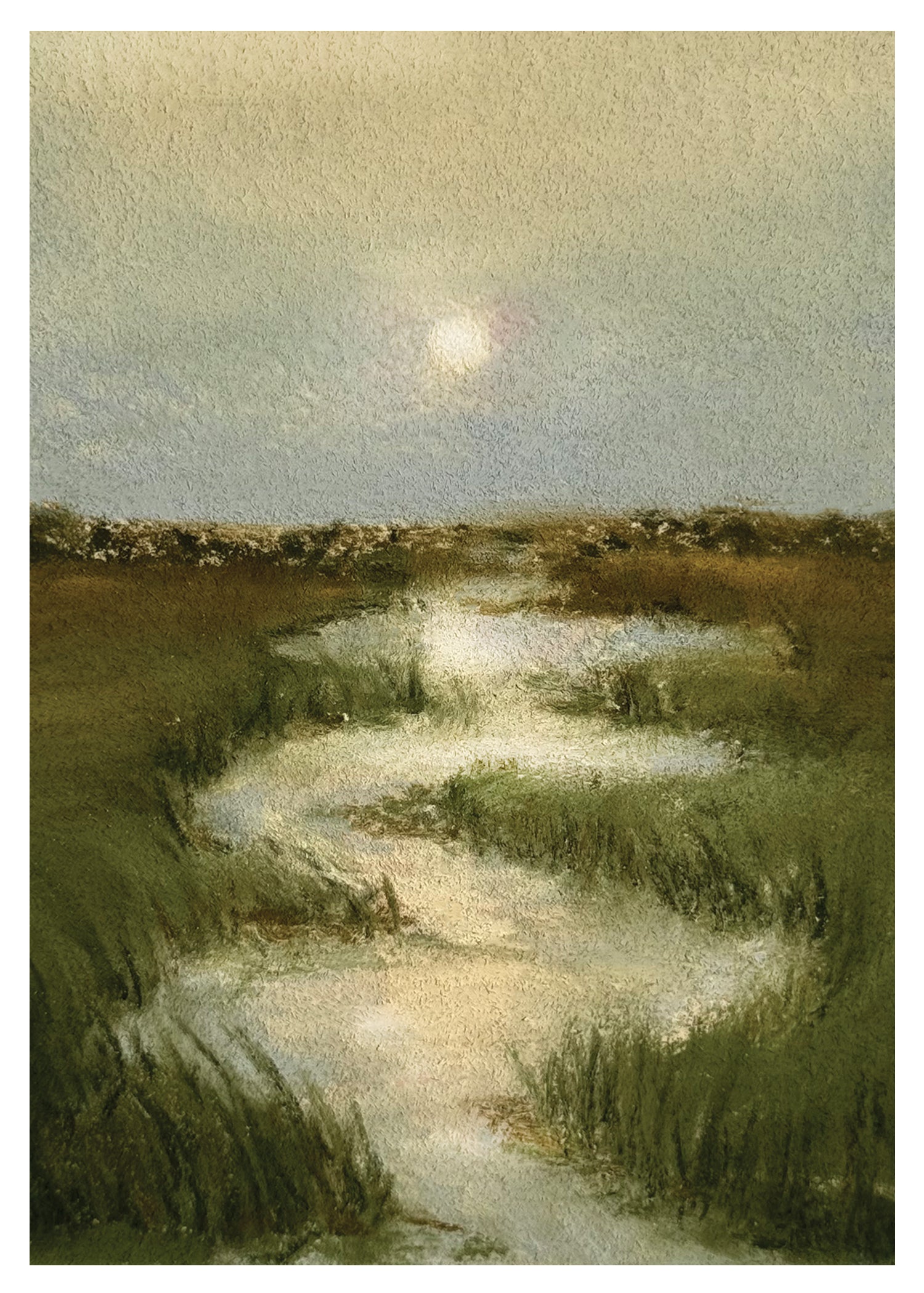Full Moon Pastel Giclée Print